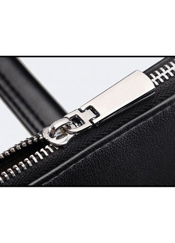 Шкіряна чоловіча сумка портфель для ноутбука чорний No Brand (314942608)