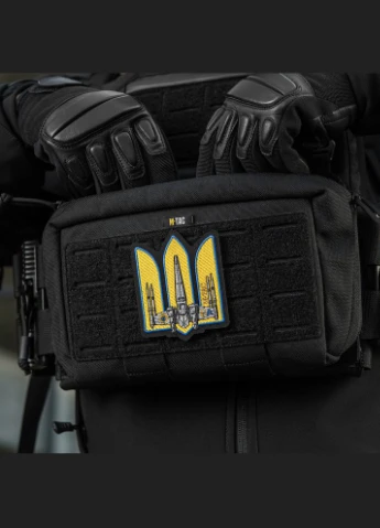 Нашивка Трезубец UAWing (вышивка) Black M-TAC (315047861)