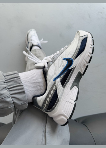Белые демисезонные кроссовки мужские nike initiator white grey blue | найк инициатор белые No Brand