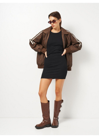 Чорна кежуал сукня H&M однотонна