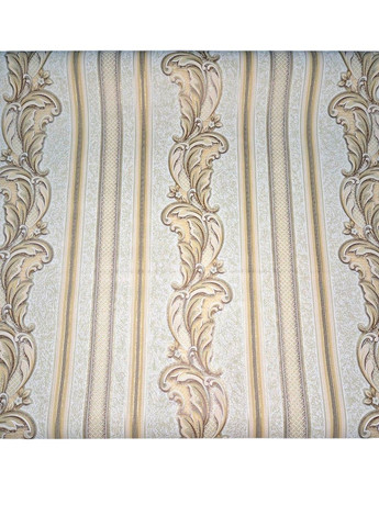 Шпалери вінілові на флізеліновій основі 10,05 × 1,06 м 3664-05, бежеві із золотистим для спальні, вітальні, коридору Слов'янські шпалери (340275454)