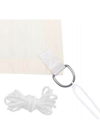 Тент-парус теневой для дома, сада и туризма 4 x 4 м SN1024 Light Yellow Springos (324264919)