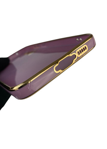 Чохол для Galaxy A55 5G (SM-A556B) з кільцем MagSafe із золотою окантовкою на самсунг а55 чорничний gs1 Samsung (366232940)