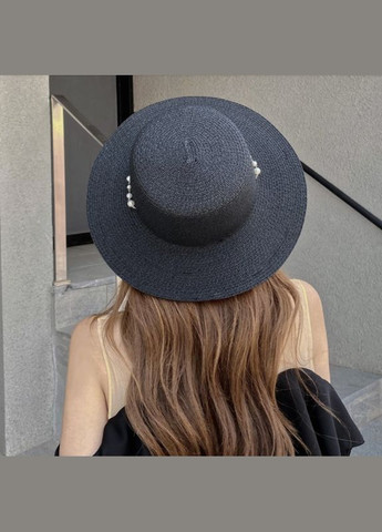 Женская летняя шляпа канотье с цепочкой и жемчужинами CATALINA No Brand (293943118)