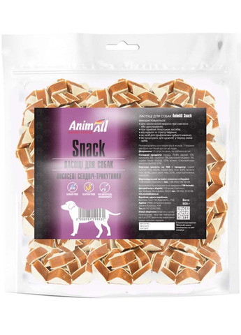 Ласощі Snack лососеві сендвіч-трикутники для собак 500 г AnimAll (285779081)
