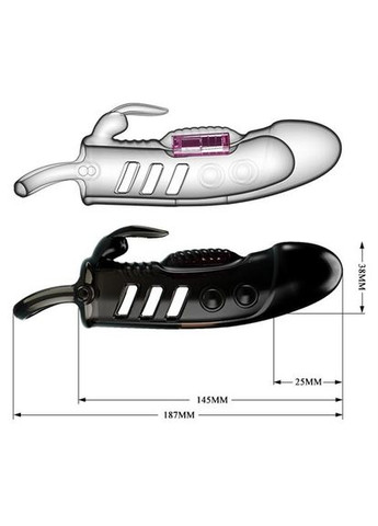 Насадка на член Sloane Vibrating Penis Sleeve Black - CherryLove Pretty Love (329153062)