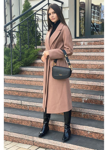 Бежевое зимнее Пальто зимнее сукно F03 CHICLY