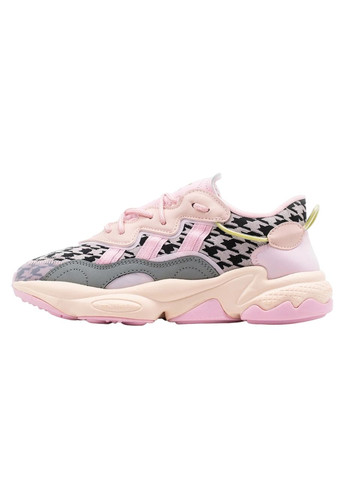 Цветные демисезонные кроссовки женские adidas Ozweego Pink
