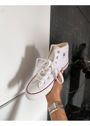 КЕДИ ЖІНОЧІ CONVERSE CLASSIC HIGH WHITE КОНВЕРС No Brand білі демісезони (367176714)