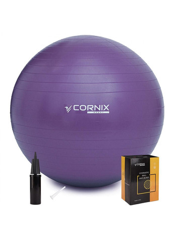 Мяч для фитнеса (фитбол) 85 см Anti-Burst XR-0250 Violet Cornix (279303127)