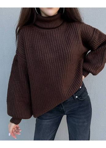 Темно-коричневий теплий та мʼякий светр Vakko