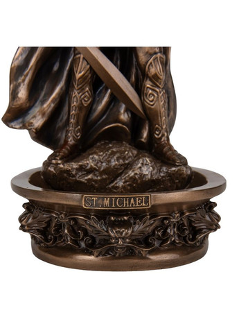 Статуэтка-панно на стену с чашей Архангел Михаил 26х16х4 см 78023 Veronese (346530327)