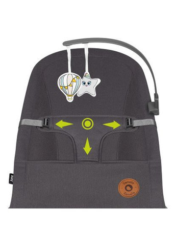 Крісло-гойдалка (LO-JUNE GREY STONE) Lionelo шезлонг June grey stone (370018641)