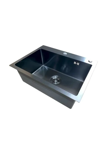 Мойка нержавеющая сталь черная матовая Micro Decor Mixxus (398909252)