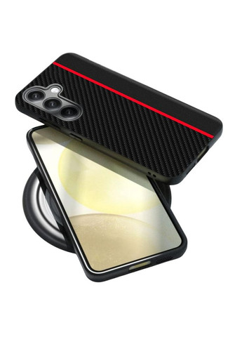 Чехол накладка CFC для Samsung Galaxy S24 Plus (SM-S926) - Black&Red Primolux (332994156)