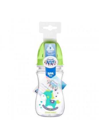 Пляшечка для годування Canpol Babies easystart кольорові звірята 240 мл бірюзова (268147642)