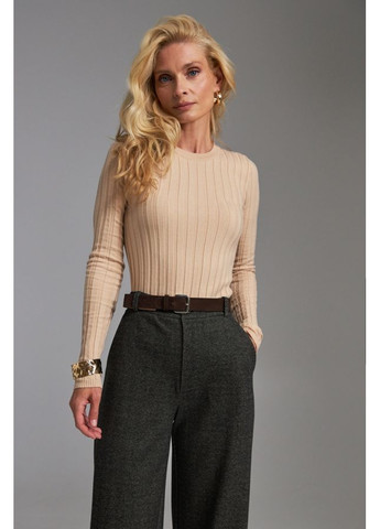 Светло-коричневый зимний утонченный лонгслив (2887) Triko Bakh