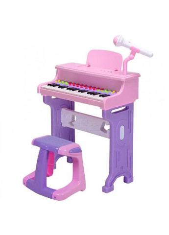 Синтезатор с микрофоном и стульчиком CV8818-206AB рожевий No Brand (301648872)