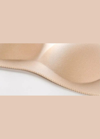 Бежевый балконет бюстгальтер бесшовный балконет с регулируемой спиной classic, бюст гладкий в стиле бандо с push-up, цвет бежевый No Brand