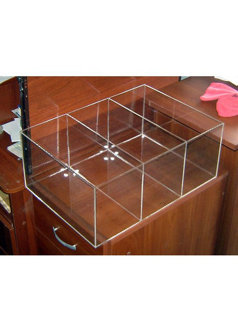 Короб из оргстекла 3 мм прозр 500х350х200 мм 3 отделения Ekostar (368306955)