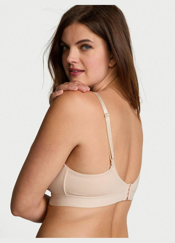 Бежевий бюстгальтер shine patch lightly lined Victoria's Secret без кісточок бавовна