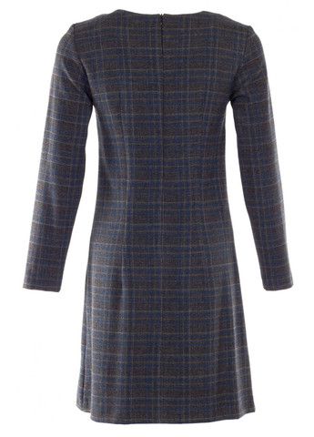 Сіра повсякденний жіноча тепла сукня в смужку (ll131667864) LadyLike