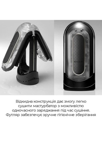 Вибромастурбатор Tenga Flip Zero Electronic Vibration Black, переменная интенсивность, раскладной No Brand (366879013)