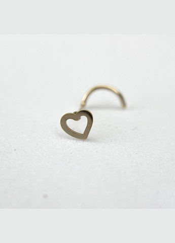 Пирсинг нострел Носа сердце Нержавеющая сталь Розовое золото 4.5 мм x 8.5 мм Finding (328942923)