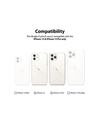 Чохол Fusion X для Apple iPhone 12/12 Pro Black (RCA4789) Ringke (333020160)
