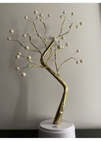 Лампа LED настольная Жемчужное золотое дерево 45 см USB + батарейки AA 3шт SFK-25 Golden No Brand (350349128)