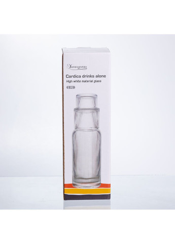 Кувшин для напитков со стаканом 700 мл из толстого стекла рельефный Yiwu HP-19-L1 No Brand (366830651)