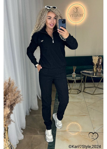 Костюм (толстовка, штани), колір Чорний No Brand (361147103)