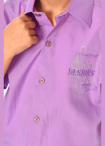 Сорочка дитяча хлопчик фіолетова Let's Shop (316295754)