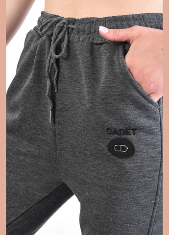 Спортивные штаны женские темно-серого цвета Let's Shop (292802649)