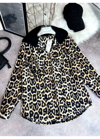 Коричневая повседневный рубашка в клетку Україна с длинным рукавом