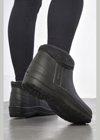 Калоші жіночі на хутрі чорного кольору Let's Shop (302660687)