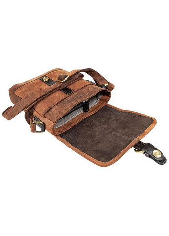 Сумка планшет через плечо мужская из натуральной кожи средняя Коричневый 36621 Ashwood (353689994)
