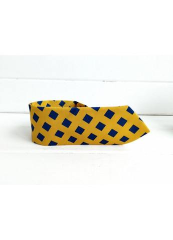 Сине-желтый галстук в клетку Major Style (351892233)