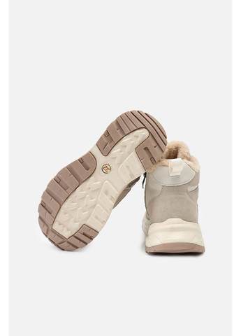 Бежевые зимние ботинки для девочки цвет бежевый cb-00286220 Kimboo
