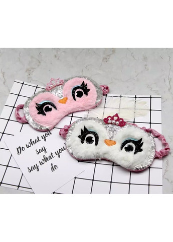 Мягкая маска для сна – повязка на глаза милая для девочек и девушек Sova Princess (белая) China (366874362)