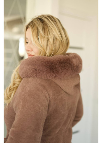 Светло-коричневая куртка-пальто No Brand