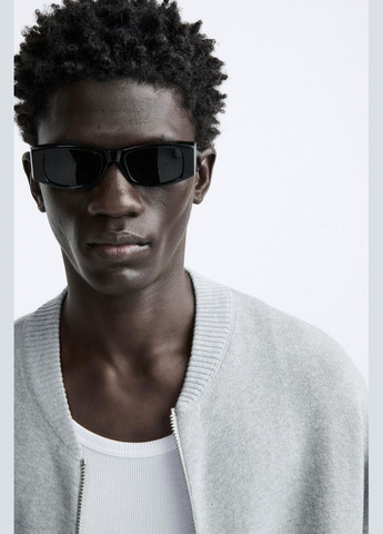 Кофта Zara кардиган на блискавці 4696/401 GREY MARL (315825977)