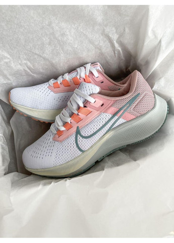 Рожеві Осінні кросівки чоловічі nike air zoom pegasus pink white найк аір зум пегасус No Brand
