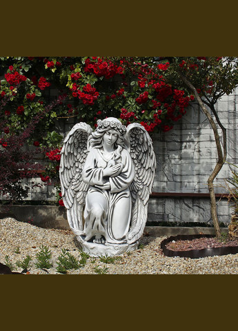 Садова фігура Ангел із серцем 76х60х60 см (ССП00007 ) Гранд Презент (284419152)