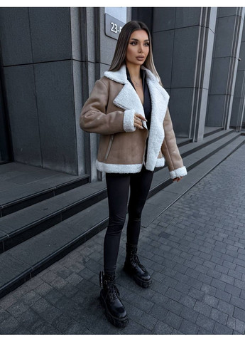 Дублянка жіноча з екозамшу чорна та бежева (заміри в описі) DK/DL Мода без кордонів (366725429)