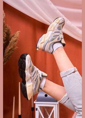 Бежеві осінні кросівки жіночі, китай No Brand Sneakers 9060