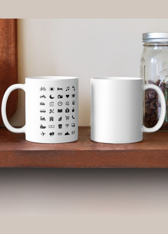 Чашка Керамічна кружка Туриста Біла 330 мл Orca (317320477)