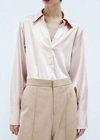 Пудровая демисезонная блузка H&M