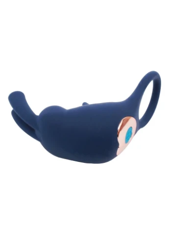 Эрекционное кольцо-кролик Bunny Ring, синий Chisa (383098615)