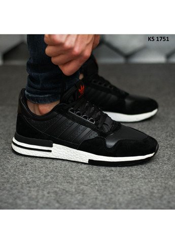 Черные демисезонные кроссовки мужские adidas zx 500 black and white адидас zx 500 No Brand